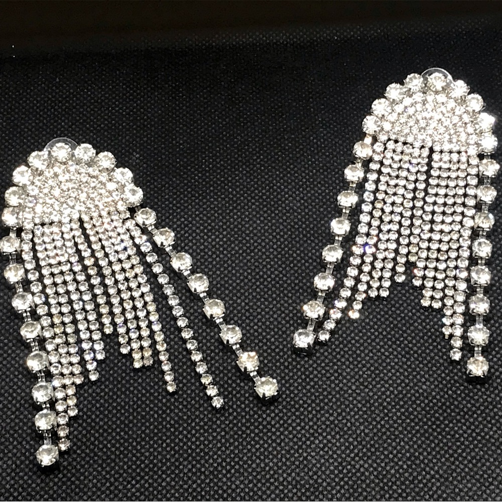Rhinestone earrings